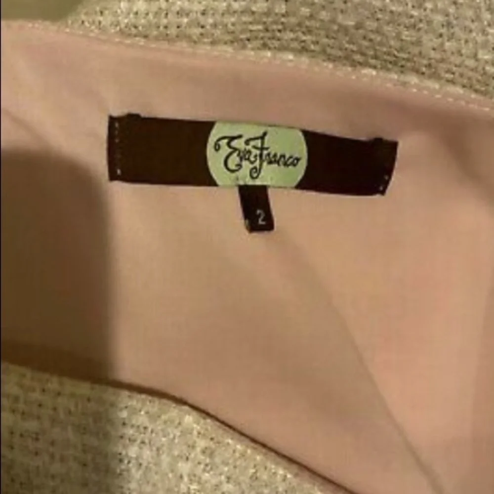 ANTHROPOLOGIE EVA FRANCO Linen w Gold Studs Sleeveless Cocktail Party Dress